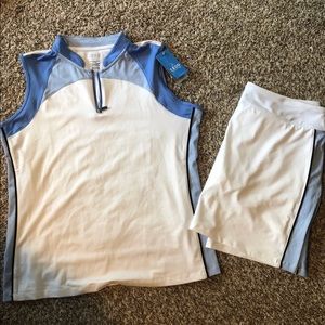 Women’s izod golf skirt and top